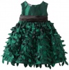 Blueberi Boulevard Baby Girls Infant Leaf Dress, Green, 24 Months