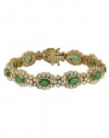 Effy Jewlery Gemma Emerald and Diamond Bracelet, 12.83 TCW