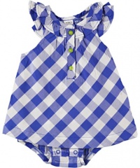 Carter's Girls NB-24M 1-Piece Flutter Sleeve Sunsuit (3M)