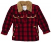 Levi's Boys 8-20 Brushed Plaid Jacket, Ruby Red, Small