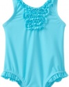 Carter's Baby-Girls Infant 1 Piece Swimsuit, Turquoise, 24 Months