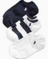 Low-profile looks, these ankle socks from Ralph Lauren keep her comfy and cute by staying out of the way.