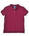 Polo Ralph Lauren Toddler Boys Classic Mesh Polo (4/4T, Wine)