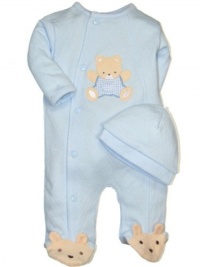 Little Me Bear Layette Blue, 9 Months