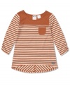 Allover stripes on this tee from Roxy make it a sweet style, perfect for a sunny day.