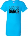 Youth Girls Short Sleeve Dance T-shirts (Youth Medium (10-12), Aqua)