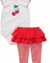 Carters Little Cutie Cherry Tutu Legging Set RED 18 Mo