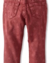 True Religion Baby-Girls Infant Casey Star Print Skinny Legging, Overdye Fuchsia, 12-18 Months