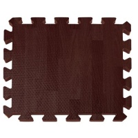 26-Piece Wood-Grain Foam Play Mat ESPRESSO