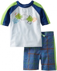 ABSORBA Baby-Boys Infant Fish Two Piece Swimsuit Set