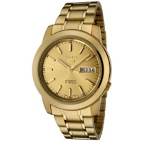 Seiko Men's SNKE56 Seiko 5 Automatic Gold Dial Gold-Tone Stainless Steel Watch