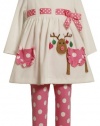 Bonnie Baby-girls Infant Reindeer Legging Set