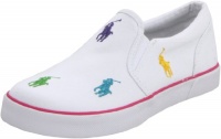 Polo by Ralph Lauren Bal Harbour Repeat Sneaker (Toddler/Little Kid/Big Kid),White/Multi,3.5 M US Infant