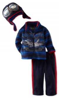 Nannette Baby-Boys Infant 2 Piece Flight Crew Jacket Set, Navy, 24 Months