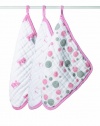 aden + anais Muslin Washcloths, Bathing Beauty, 3-Pack