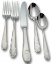 Waterford Ballet Ribbon Matte 18/10 Stainless Steel 5-Piece Place Setting, Service for 1