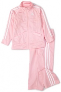 adidas Infant Girls Basic Tricot Set,Light Pink,24M