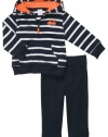 Carters Boys Newborn-24 Months Striped Car Cardigan Hoodie Set