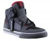 Supra Vaider Youth Kids Boys Size 12 Gray Leather Sneakers Shoes