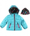 London Fog Mireia Insulated Jacket (Sizes 12M - 24M) - blue, 24 months