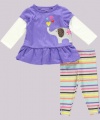 Carter's Heart Bubble 2-Piece Outfit (Sizes 3M - 9M) - purple, 3 months