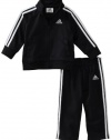 adidas Baby-boys Infant Pull On Basic Set, Black, 12 Months