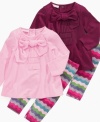 She'll look sweet as candy with these rainbow leggings and bow tunic in this cute set from First Impressions. (Clearance)