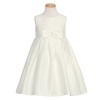 Toddler Girl Size 3T Ivory Sleeveless Bow Pearl Special Occasion Dress