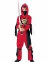 Kids Ninja In Red Costume