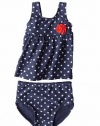 Just One You by Carter's Girls' Polka Dot 2-Piece Tankini Set (9 Months)