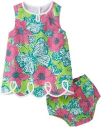 Lilly Pulitzer Baby-Girls Infant Loopy Shift Dress, New Green Bloomin Cacoonin, 18-24 Months