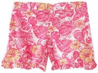 Lilly Pulitzer Girls 2-6X Little Callahan Short, Resort White, Small