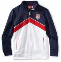 Puma - Kids Boys 2-7 USA Team Jacket, Blue, 5