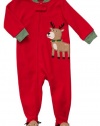 Carter's Red Reindeer Microfleece Pajamas