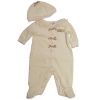 Guess Baby 0-9 Months Rhumba Velour Coverall (3-6 M, Ivory)