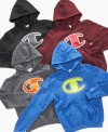 Keep him warm and layered with a pullover hoodie from Champion.