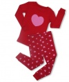 Leveret Hearts 2 Piece Pajama Set 100% Cotton (Size 6M-5T)