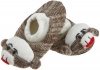 Muk Luks Girls 2-6X Monkey Slippers, Brown, Size 1 (kids 6-8)