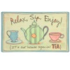 Eco Cushion Relax Sip Enjoy 18-Inch by 30-Inch Doormat