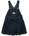 Denim gets dolled up, and so will she in this darling jumper dress from Osh Kosh.