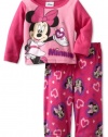 AME Sleepwear Girls 2-6X We Love Minnie Pajama Set, Multi, 18 Months