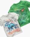 If he thinks reptiles are rad, then he'll love this Greendog tee with a lizard or dinosaur graphic.