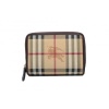 Burberry Ladies Haymarket Check Zip Around Wallet - One Size