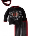 Nannette Baby-Boys Infant 2 Piece State Champs Jacket Set, Black, 24 Months