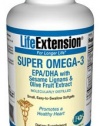 Life Extension Super Omega-3 EPA or DHA with Sesame Lignans and Olive Fruit Extract Softgels, 240 Count