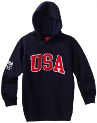 Team USA Youth Fleece Hoodie (Navy, Large)