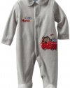 Carters Boys 2-7 Little Hero Monkey Coverall, Grey Heather, 3-6 Months