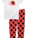 Carters Toddler 2−pc. Dot Lady Bug Pajama Set WHITE/RED 4T