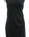 Lauren By Ralph Lauren Black 'Harvy' Sleeveless Faux Wrap Dress 2X