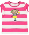 Carter's Ice Cream Simian T-Shirt (Sizes 0M - 24M) - pink/white, 24 months